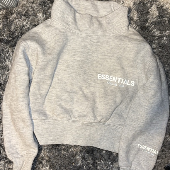 Fear of God Essentials Light Gray Kids Sweater - Picture 4 of 4